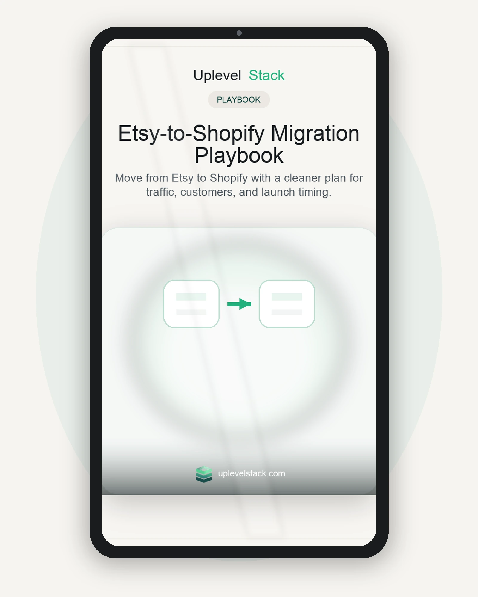 Etsy-to-Shopify Migration Playbook cover mockup