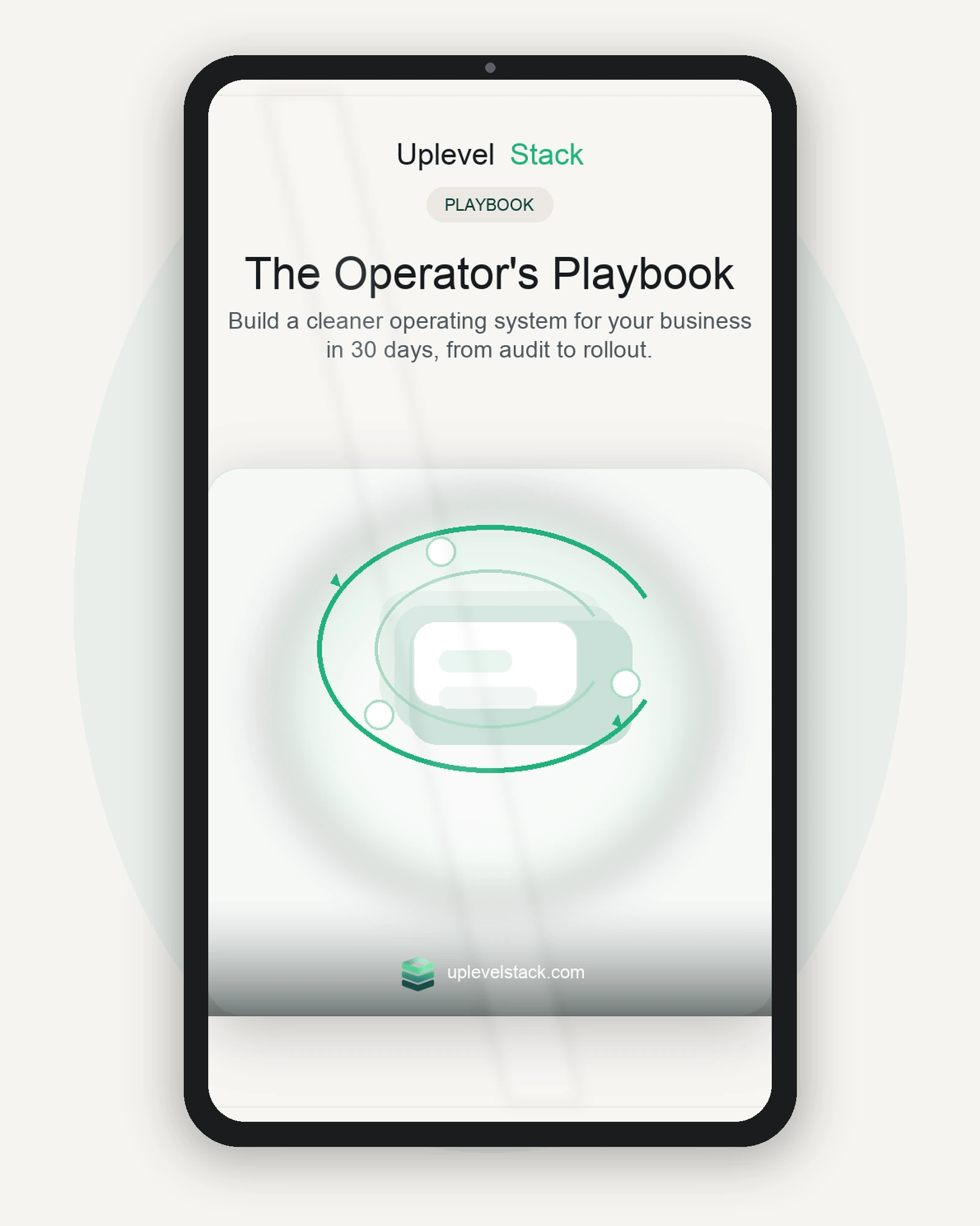 The Operator's Playbook cover mockup