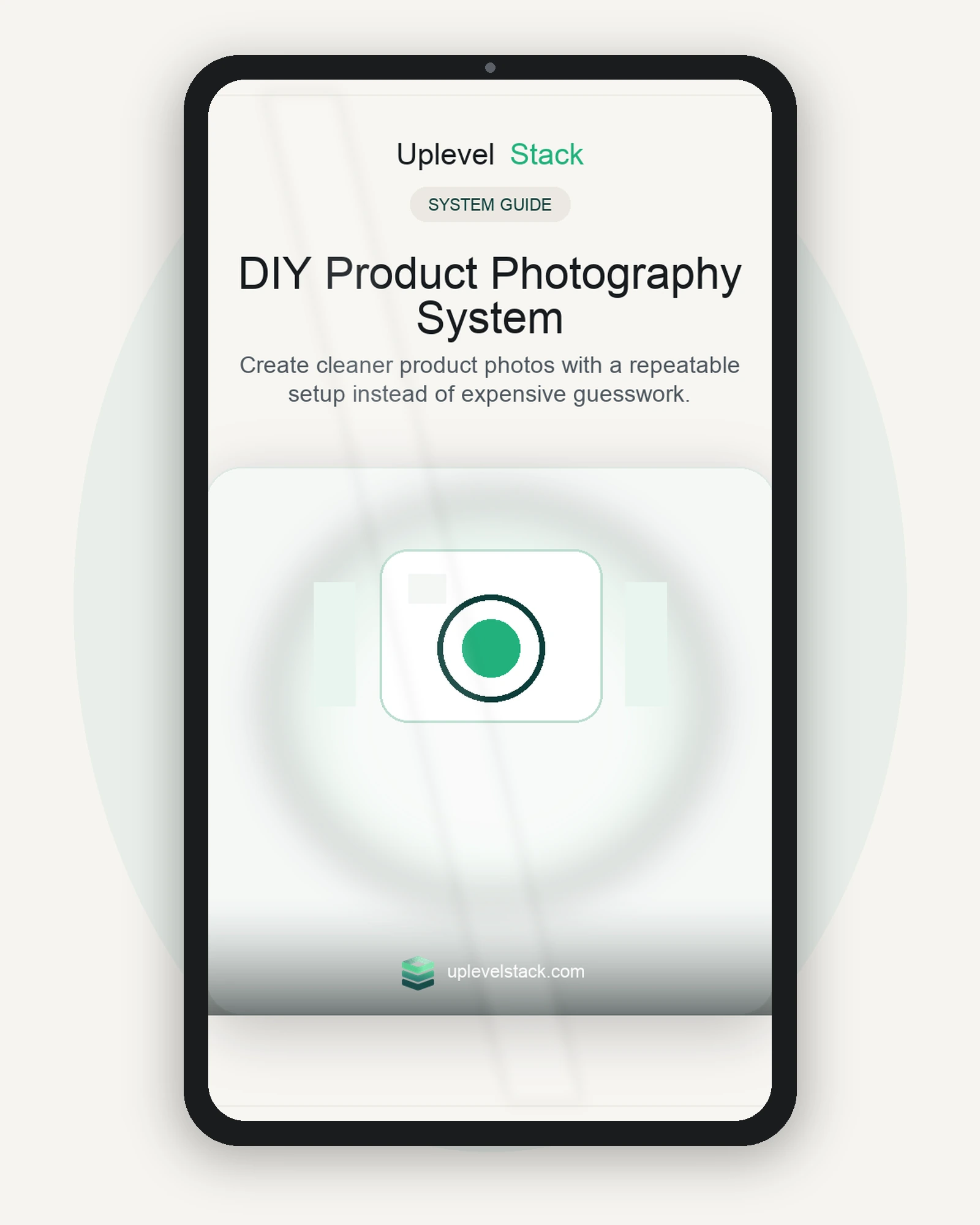 DIY Product Photography System cover mockup
